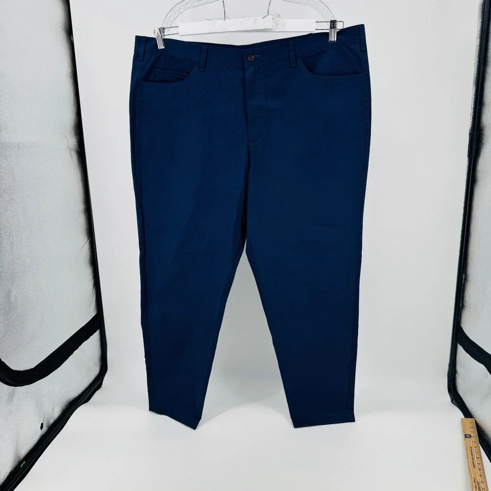 League of Rebels Golf Pants Mens‎ 44x30 Blue Brisbane Moss Cotton Trousers